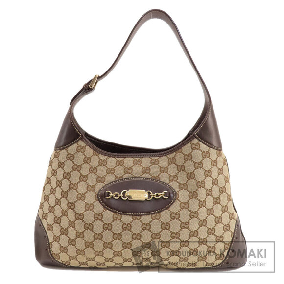 Gucci Handbags - Gucci GG One Shoulder Hobo Bag Canvas Leather